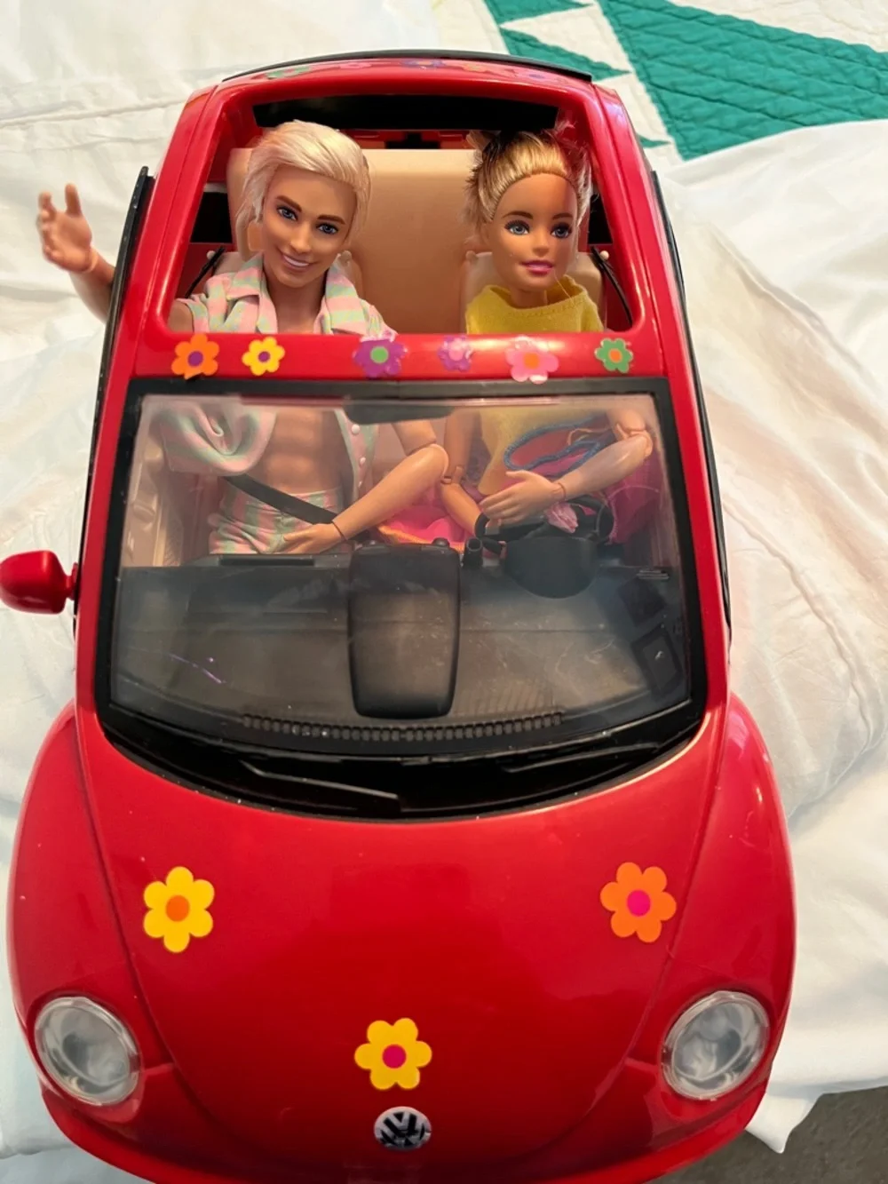 Mattel Barbie Red VW Beetle, Year:  2000.